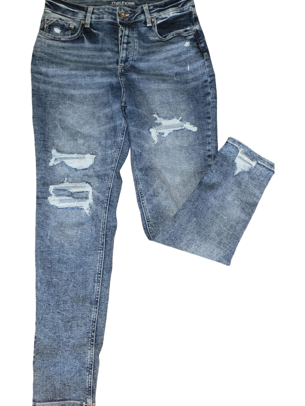 Maurices Distressed Skinny Jeans - Light Blue Wash